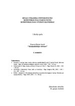 Konspekts 'Komunikācijas vēsture, mediji 21.gadsimtā', 1.