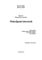 Referāts 'Maksājumi internetā', 1.