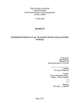 Referāts 'Zemnieku brīvlaišana 19.gadsimtā, tās nozīme latviešu tautas un tiesību evolūcij', 1.