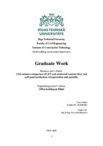 Diplomdarbs 'CO2 izmešu salīdzinājums CLT un dzelzsbetona pārseguma un sienu paneļu ražošanai', 2.