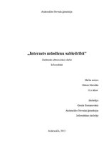 Referāts 'Internets mūsdienu sabiedrībā', 1.