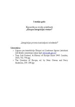 Konspekts 'Integrācijas procesa izaicinājumi mūsdienās', 1.