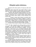 Referāts 'Olimpiskās spēles', 1.