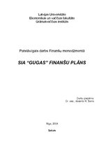 Biznesa plāns 'SIA "Gugas"', 1.