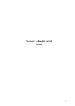 Referāts 'Montesori pedagoģija Latvijā', 1.