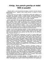 Referāts 'Atmiņa, kuru pamato genotips un nodod tālāk no paaudzes paaudzē', 1.
