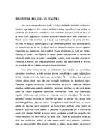 Eseja 'Filosofija, reliģija un zinātne', 1.