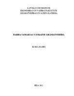 Referāts 'Darba samaksas uzskaite', 1.