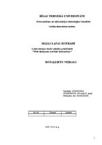 Paraugs 'Mājas lapas izstrāde', 1.