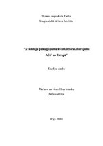 Referāts 'Aviolīniju pakalpojumu kvalitātes raksturojums ASV un Eiropā', 1.