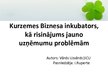 Referāts 'Kurzemes Biznesa inkubators kā risinājums jauno uzņēmumu problēmām', 23.