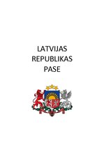 Konspekts 'Latvijas Republikas pase', 1.