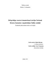 Referāts 'Brīvprātīgo resursu izmantošana Latvijas Sarkanā Krusta Jaunatnes organizācijas ', 1.
