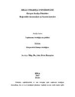 Referāts 'Korporatīvā līmeņa stratēģijas', 1.