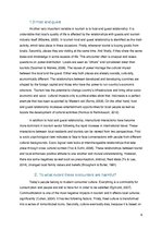 Eseja 'The Tourist Consumption of Local Cultures', 6.