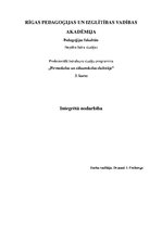 Konspekts 'Integrētā matemātikas nodarbība pirmsskolā', 1.