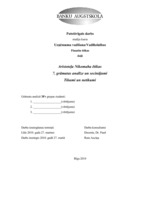 Konspekts 'Aristoteļa Nikomaha ētika. 7.grāmatas analīze un secinājumi', 1.