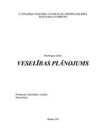 Konspekts 'Veselības plānojums', 1.