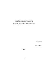 Referāts 'Pirātisms internetā', 1.