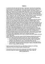 Eseja 'Film Review "Vanilla Sky"', 1.