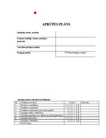 Prakses atskaite 'Aprūpes plāns', 1.