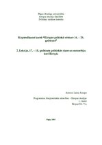 Konspekts '17.-18.gadsimta politiskās cīņas un monarhiju kari Eiropā', 1.