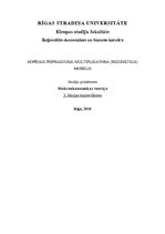 Konspekts 'Kopējais pieprasījums. Multiplikatora (reizinātāja) modelis', 1.