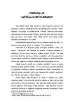 Referāts 'Pedagoģija Svētā Augustīna darbos', 1.