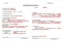 Paraugs 'Personāla kartīte', 1.