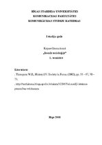 Eseja 'Kopsavilkums kursā "Ievads socioloģijā"', 1.