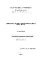 Konspekts 'Saskarsmes partneru personības struktūra un psihes procesi', 1.