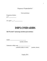 Diplomdarbs 'Cовершенствование маркетинговой деятельности компании интернет-провайдер', 1.
