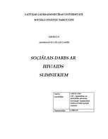Referāts 'Sociālais darbs ar HIV/AIDS slimniekiem', 1.