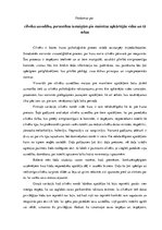 Eseja 'Pārdomas par cilvēka uzvedību, personības izmaiņām pie mainītas apkārtējās vides', 1.