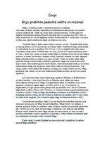 Eseja 'Bēgļu problēma pasaules valstīs un reģionos', 1.