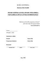 Referāts 'Pensiju sistēma Latvijā, pensiju otrā līmeņa pārvaldīšana divās Latvijas komercb', 1.