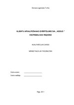 Diplomdarbs 'Klientu apkalpošanas izvērtējums SIA "Nodus" Vecpiebalgas reģionā', 1.