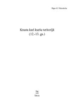 Referāts 'Krusta kari kuršu teritorijā', 1.