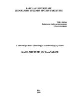 Prakses atskaite 'Gaisa mitrums un tā analīze Ainažu un Zīlānu meteoroloģiskajās stacijās', 1.