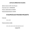 Prezentācija 'Kvalifikācijas prakses projekts', 1.