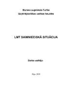Referāts 'LMT saimnieciskā situācija', 1.