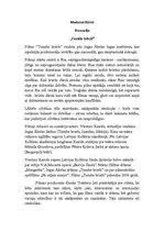 Eseja 'Recenzija filmai "Tumšie brieži"', 1.