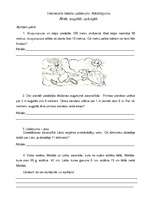 Konspekts 'Interesanti uzdevumi par dzīvniekiem', 1.