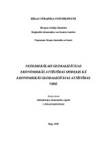Konspekts 'Neoliberālais globalizācijas ekonomiskās attīstības modelis kā ekonomiskās globa', 1.