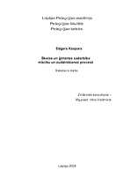 Diplomdarbs 'Sadarbība starp skolu un ģimeni pedagoģiskajā procesā', 1.