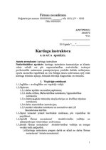 Paraugs 'Kartingu instruktora amata apraksts', 1.