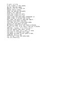 Eseja 'A Walk in Life', 1.