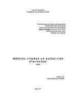 Eseja 'Mākslas sintēze un kultūrvide dievnamos', 1.