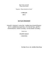 Konspekts 'Finanšu pārskatu analīze. Uzņēmuma finansēšanas avoti. Uzņēmuma kapitāls, tā str', 1.