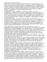 Eseja 'The Future or Work', 1.